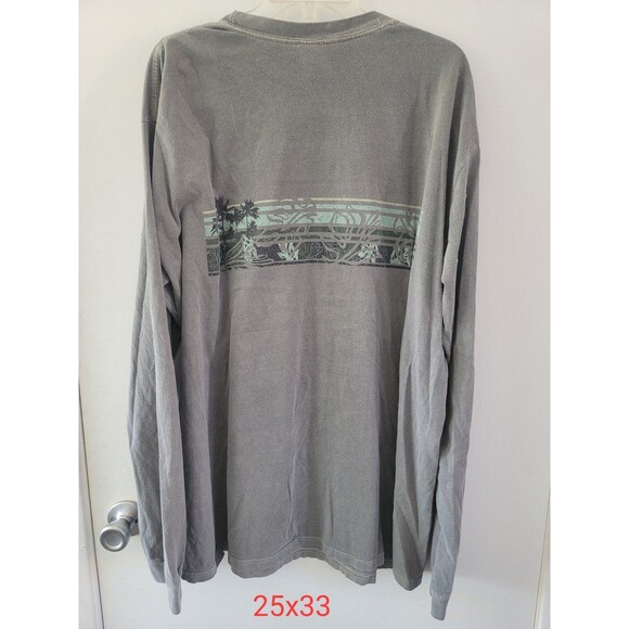 CRAZY SHIRTS HAWAII Mens Long Sleeve Grey T-Shirt - Picture 9 of 10